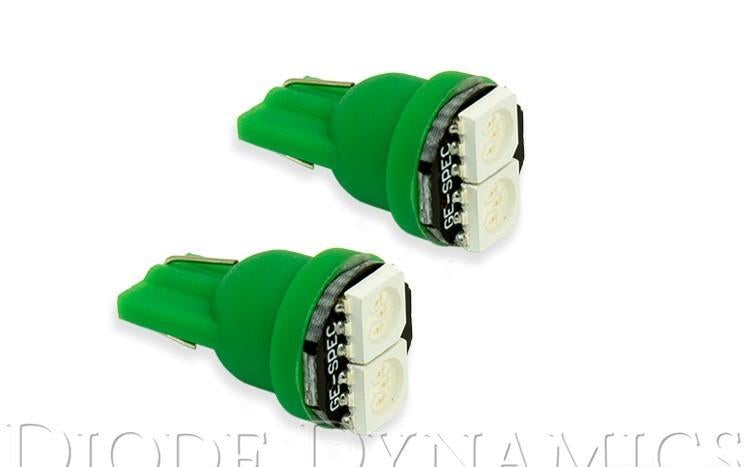 Bulbs Pair Green LED 194 SMD2 - Diode Dynamics 2003-08 Hyundai Tiburon  and more