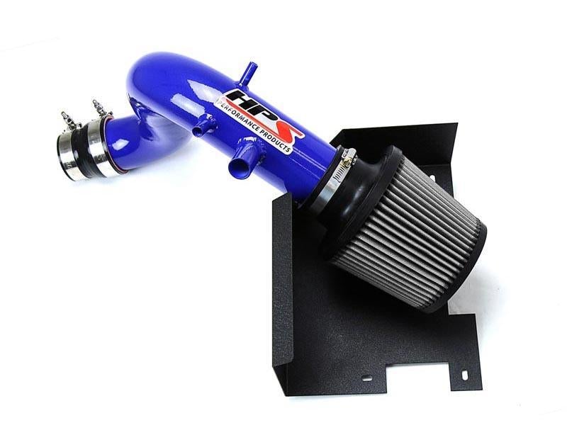 Short Ram Air Intake Air Intake Kit Incl. Heat Shield Blue - HPS Performance Products 2011-14 Hyundai Sonata