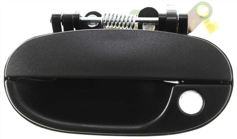 Exterior Door Handle Set Of 2 Textured Black W/ Key Hole - Replacement 1995 Accent 4 Cyl 1.5L
