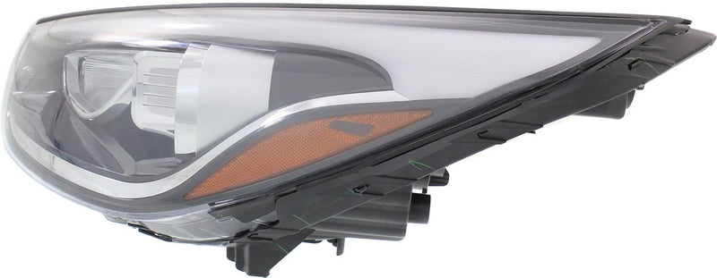 Headlight Left Single Clear W/ Bulb(s) Capa Certified - ReplaceXL 2014-2015 Tucson