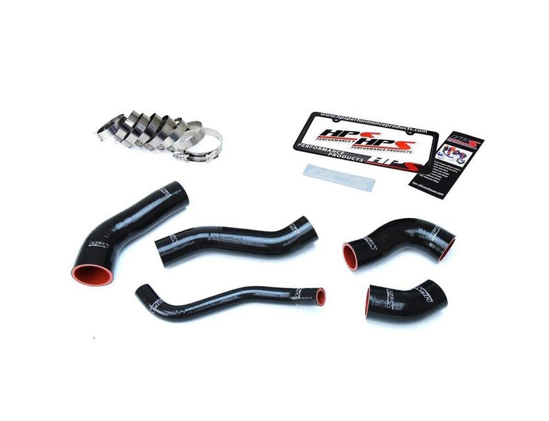Intercooler Hose Kit Black Silicone Reinforced 57-1629-BLK - HPS Performance Products 2013-17 Hyundai Veloster 4Cyl 1.6L