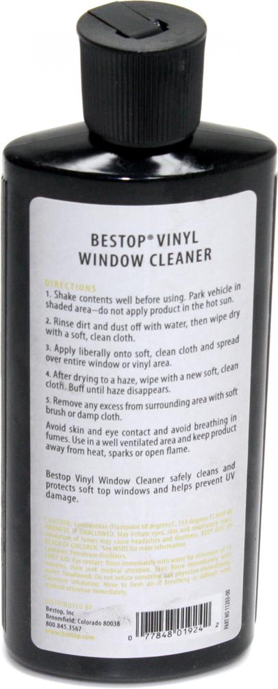 Fabric Top Care Single Vinyl Window Cleaner Series - Bestop Universal