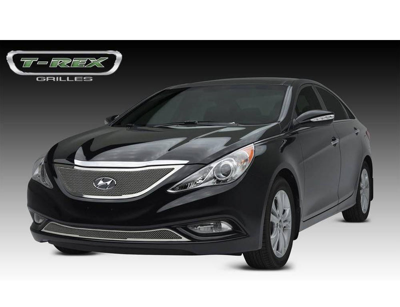 Grille 1 Pc Polished Replacement Upper Class - T-Rex Grilles 2011-13 Hyundai Sonata