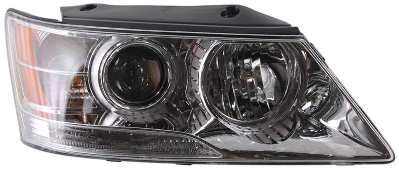 Headlight Set Of 3 Clear W/ Bulb(s) - Replacement 2009-2010 Sonata