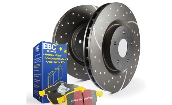 Disc Brake Pad & Rotor Kit Rear DP42188R+GD7630 S5KR - EBC Brakes 2012-17 Hyundai Veloster 4Cyl 1.6L and more