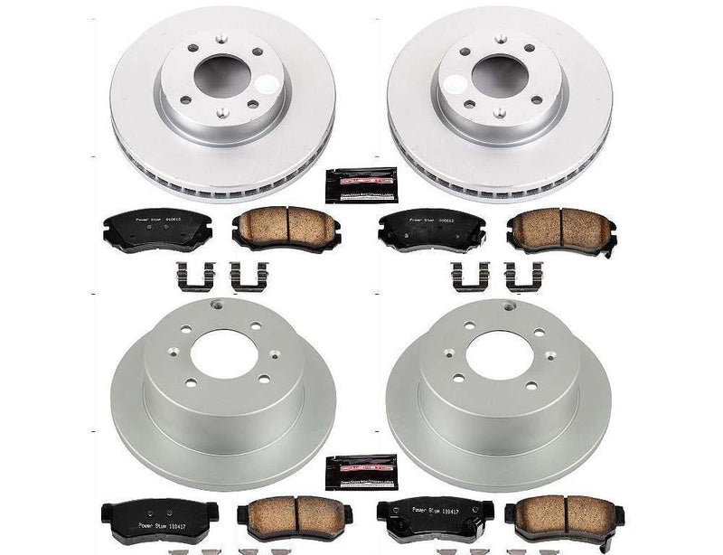 Brake Kit Front Rear Geomet Coated Z17 Evolution - Power Stop 2005 Hyundai Sonata