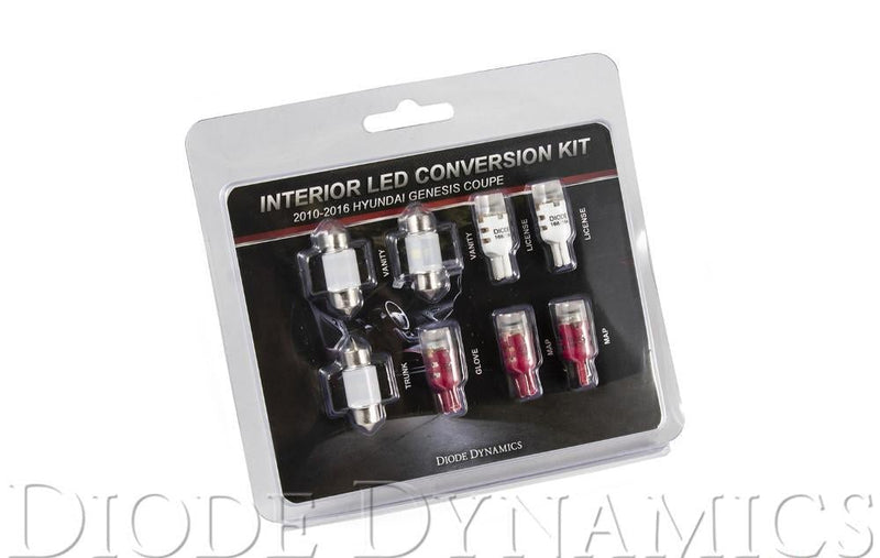 Interior Kit Red STAGE 2 - Diode Dynamics 2010-16 Hyundai Genesis Coupe  and more