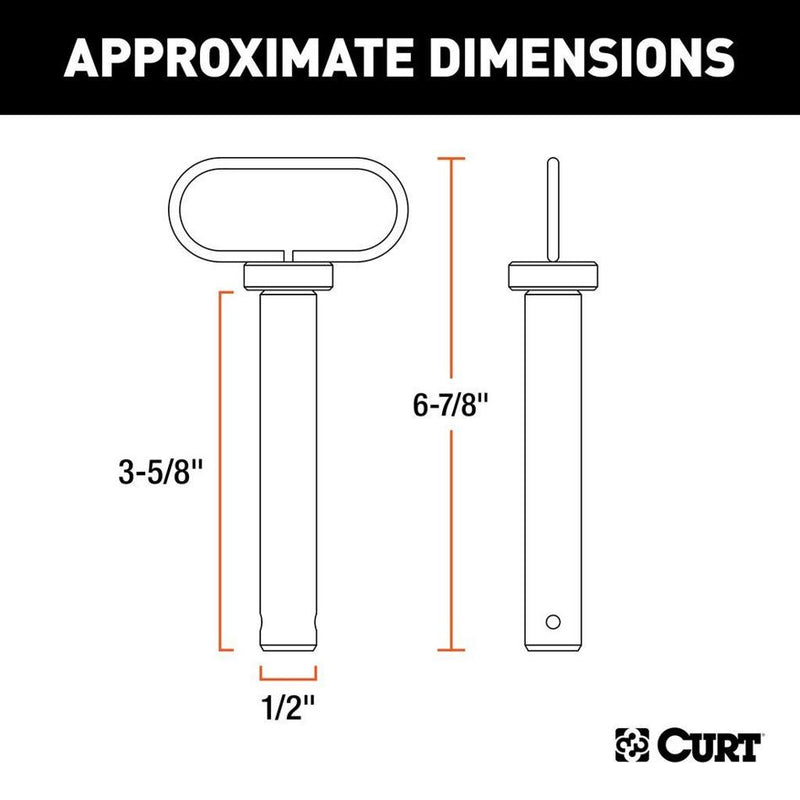 Clevis Pin 3.63in Single - Curt Universal