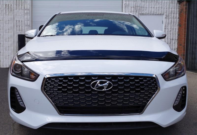 Hood Deflector Acrylic Black - FormFit 2018-19 Hyundai Elantra