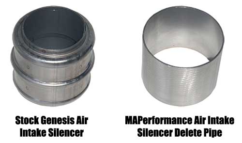 MAPerformance Air Intake Silencer Delete Pipe - MAPerformance  Genesis Coupe 2.0T