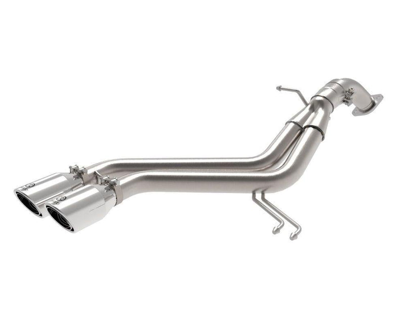 Axle Back Exhaust System 2-1/2" Stainless Tips Polished - Takeda USA 2013-17 Hyundai Veloster 4Cyl 1.6L