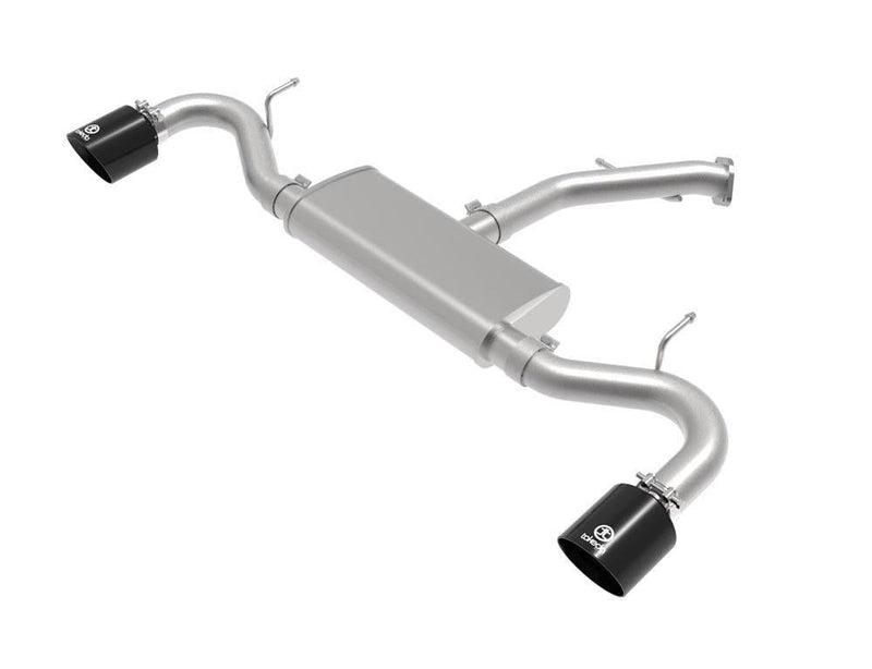 Axle Back Exhaust System 2-1/2" Stainless Tips Black - Takeda USA 2017-20 Hyundai I30 4Cyl 1.6L and more