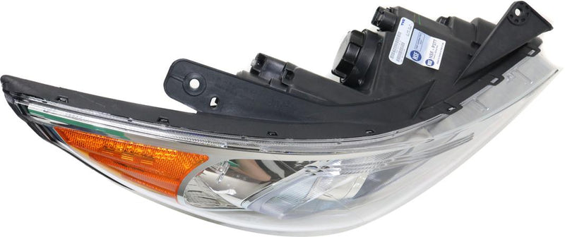Headlight Right Single Clear W/ Bulb(s) - Replacement 2011-2015 Sonata