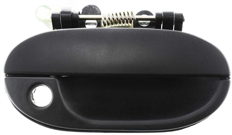 Exterior Door Handle Right Single Textured Black W/ Key Hole - Replacement 1995 Accent 4 Cyl 1.5L