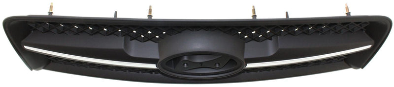 Grille Assembly Single Black Plastic - Replacement 2005-2006 Tucson 4 Cyl 2.0L