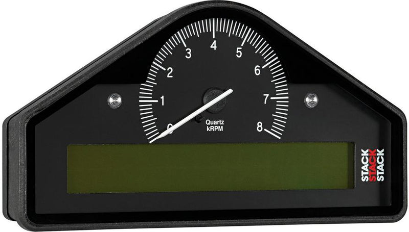 Dash Display Single Black Digital And Analog Race Pre-configured Series - Autometer Universal