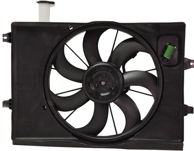 Cooling Fan Assembly Single - Replacement 2018-2021 Kona 4 Cyl 2.0L