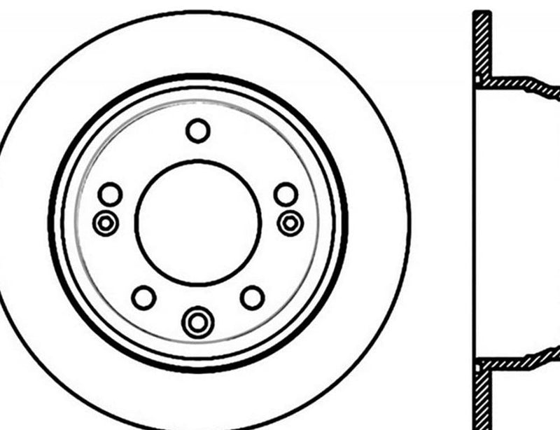 Brake Rotor Rear Right Drilled Slotted - StopTech 2010-15 Hyundai Tucson  and more