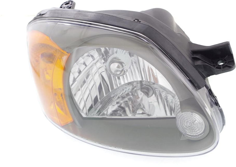 Headlight Right Single Clear W/ Bulb(s) - ReplaceXL 2003-2005 Accent