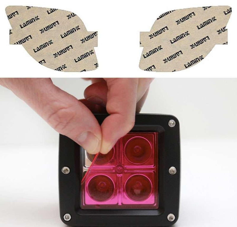 Fog Light Cover Pink - Lamin-X 2010-15 Hyundai Tucson