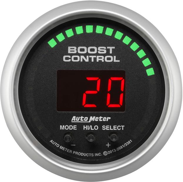 Boost Controller Gauge Single Black Sport-comp Series - Autometer Universal