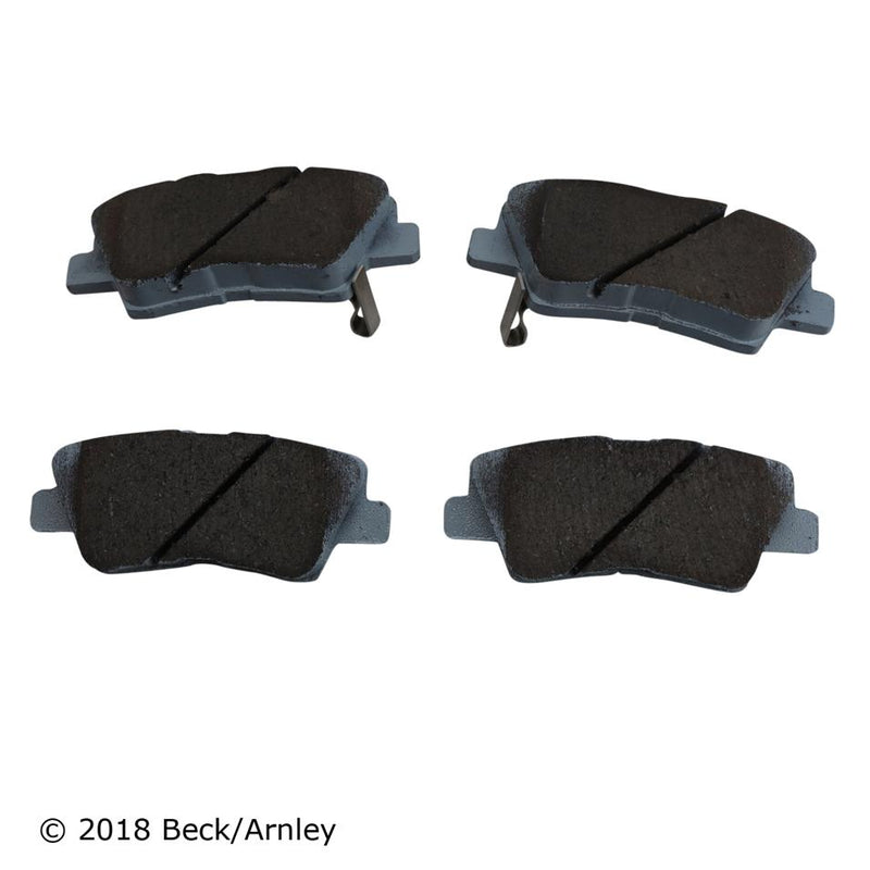 Brake Pad Set Set Of 2 Ceramic Premium Series - Beck Arnley 2013-2014 Sonata 4 Cyl 2.0L