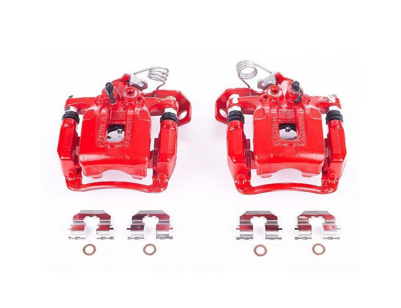 Caliper Red w/ Bracket Rear Pair S6454 - Power Stop 2011-16 Hyundai Elantra