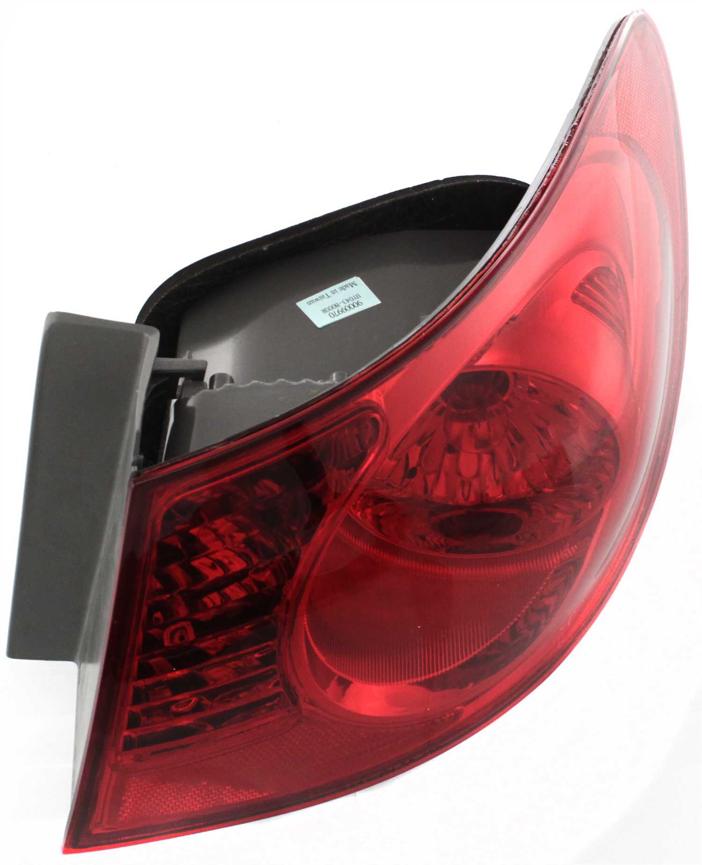 Tail Light Right Single Red Sedan W/ Bulb(s) Capa Certified - ReplaceXL 2007-2010 Elantra