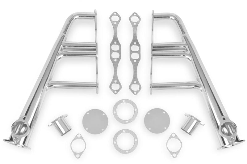 Headers Kit Chrome Steel Lakester Series - Flowtech Universal