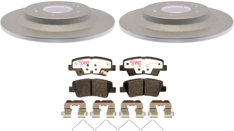 Brake Disc And Pad Kit Set Of 2 Plain Surface Element3 Eht Series - Raybestos 2018-2019 Ioniq