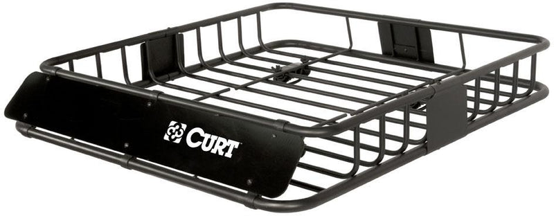 Cargo Basket Single Powdercoated Black Steel Series - Curt Universal