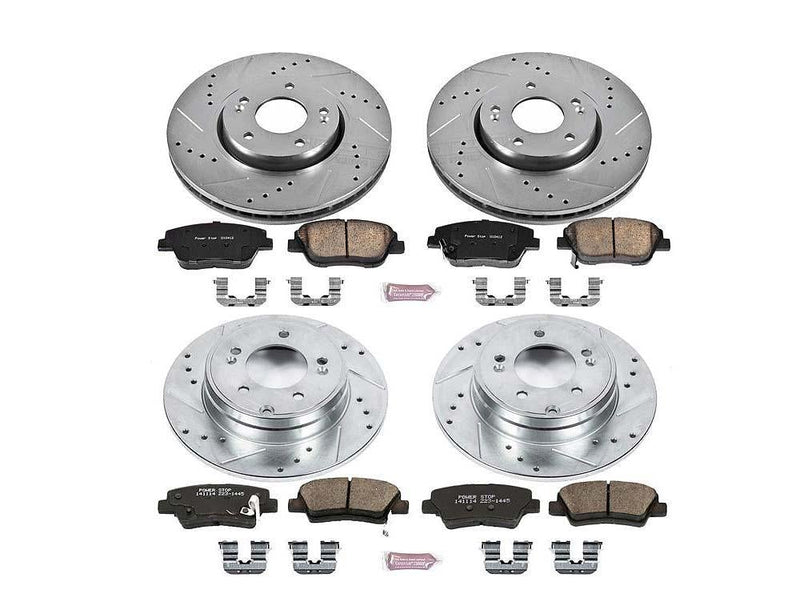 Brake Kit Front Rear Z23 Evolution Sport - Power Stop 2010-15 Hyundai Sonata