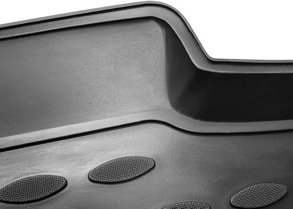 Floor Mats 1st 4 Pieces Black Rubberized Polymer Profile Series - Westin Universal