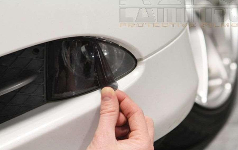 Fog Light Cover Gunsmoke - Lamin-X 2012-14 Hyundai Genesis Sedan