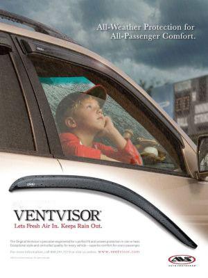 Window Visor Set Of 4 Smoke Acrylic Original Ventvisor Series - Ventshade 2005-2010 Sonata