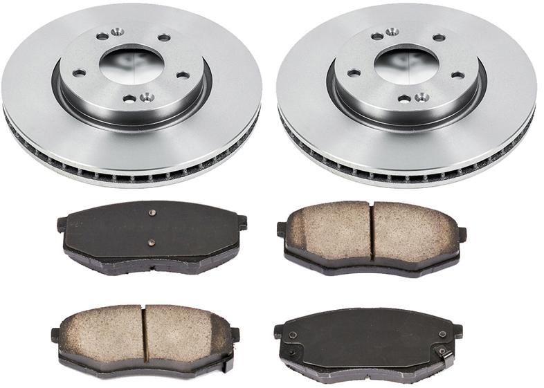 Brake Disc And Pad Kit Set Of 2 Plain Surface Oe - SureStop 2011 Tucson 4 Cyl 2.0L