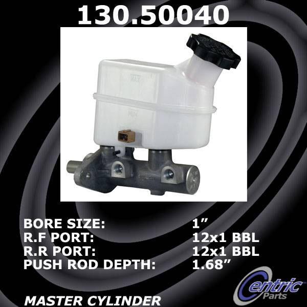 Brake Master Cylinder Single W/ Reservoir Premium Series - Centric Parts 2008-2009 Tucson