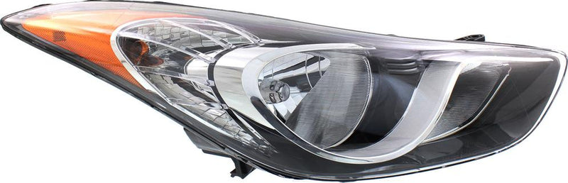 Headlight Right Single Clear W/ Bulb(s) Capa Certified - Replacement 2011-2012 Elantra