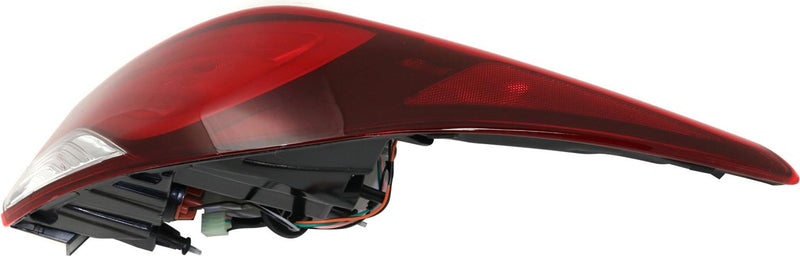 Tail Light Right Single Clear Red W/ Bulb(s) - Replacement 2014 Elantra Coupe