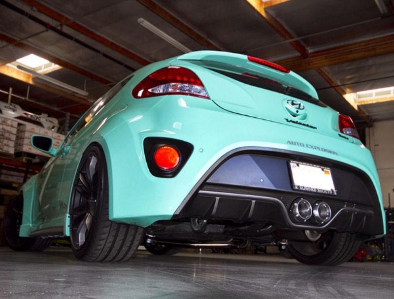 Catback Exhaust Stainless DT-S w/ Tips Burnt SM0703-0213D - ARK 2013-14 Hyundai Veloster 4Cyl 1.6L
