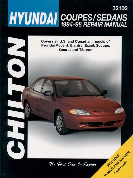 Repair Manual Single - Chilton 1994 Excel