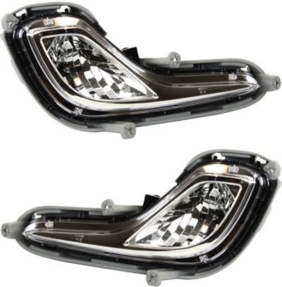 Fog Light Set Of 2 W/ Bulb(s) - Replacement 2012-2015 Accent