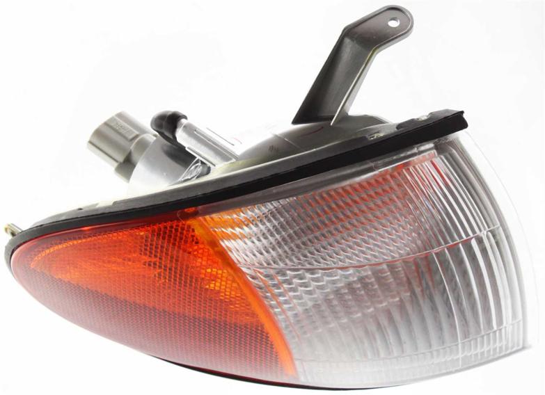 Corner Light Right Single Clear Amber Plastic W/ Bulb(s) - ReplaceXL 1995 Accent 4 Cyl 1.5L