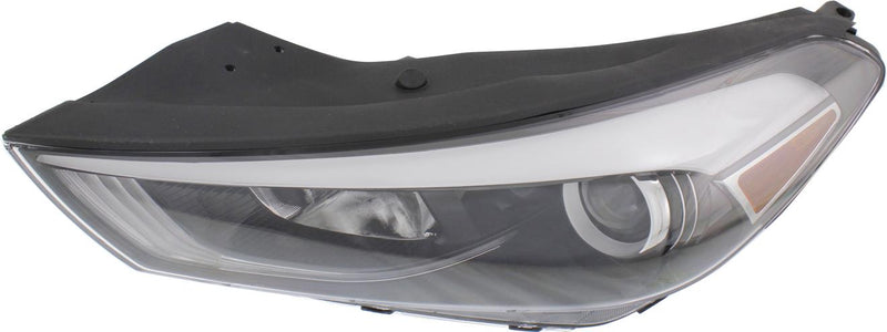 Headlight Left Single Clear W/ Bulb(s) - Replacement 2016-2018 Tucson
