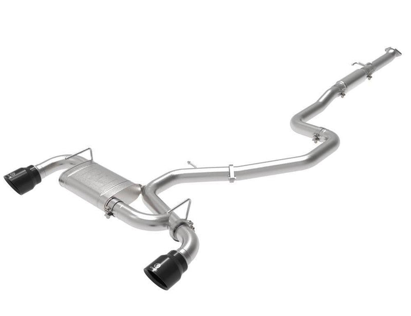 Catback Exhaust System 3" Stainless w/ Tips Black - Takeda USA 2019-21 Hyundai Veloster 4Cyl 2.0L