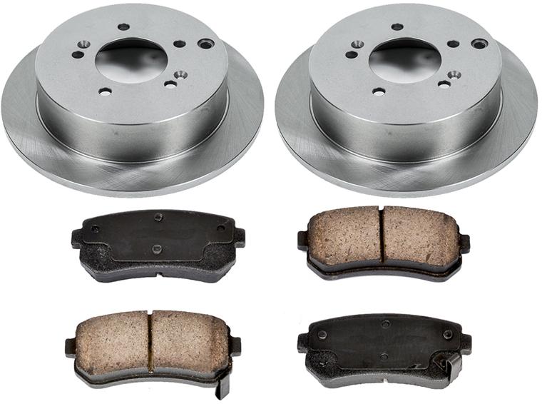 Brake Disc And Pad Kit Set Of 2 Plain Surface Oe - SureStop 2014-2015 Tucson 4 Cyl 2.0L