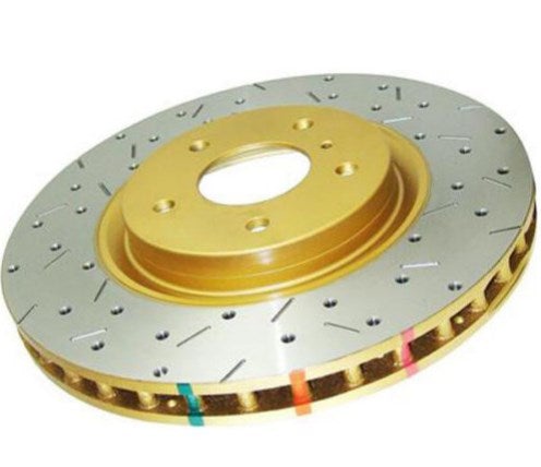 Rotor Front 2 Pc Slotted Uni-directional 5000 Series - DBA Rotors 2011-14 Hyundai Genesis Coupe  and more