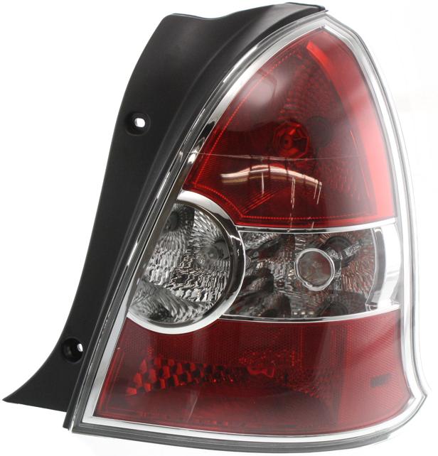 Tail Light Right Single Clear Red W/ Bulb(s) - Replacement 2008 Accent