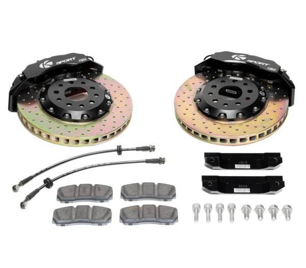 Big Brake Kit Rear 356mm 4 Piston Drilled Dualcomp BKHY240-444CO - Ksport 2012-14 Hyundai Elantra