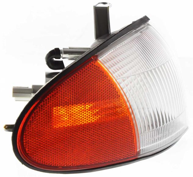 Corner Light Right Single Clear Amber Plastic W/ Bulb(s) - ReplaceXL 1995 Accent 4 Cyl 1.5L